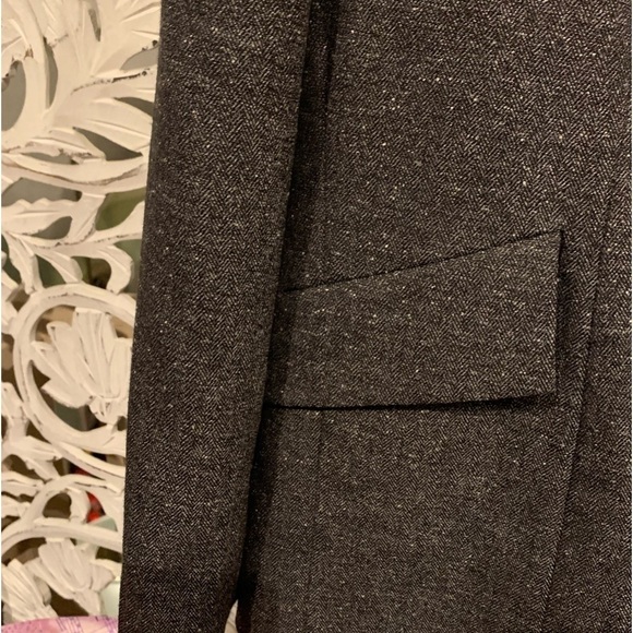 Igigi Gray Tweed Unstructured Jacket Plus Size 24 Lined Blazer Buttons Lapel NEW - Picture 8 of 14